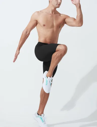 Miniatura 6 de MIZOK Pantalones cortos de compresión elásticos para hombre con bolsillo