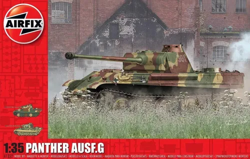 Miniatura 5 de Airfix Panther Ausf.G 1:35 WII - Kit de modelo de tanque militar de plástico A1352, multicolor, escala 1: 35