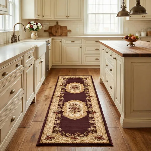 Miniatura 15 de Unique Loom Versailles Collection - Alfombra tradicional clásica con motivo floral, colección Versailles