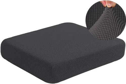 Miniatura 12 de Funda de cojín elástica de elastano para 1 plaza, funda de cojín impermeable para sofá, funda de cojín de repuesto suave y flexible, funda elástica
