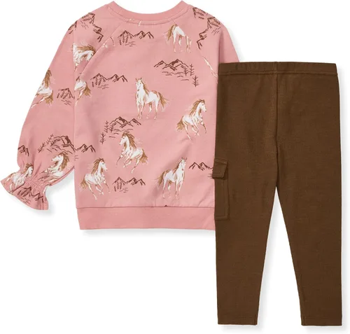 Miniatura 56 de Burt's Bees Baby Conjunto de camiseta y pantalón para bebé, túnica y leggings, 100% algodón orgánico