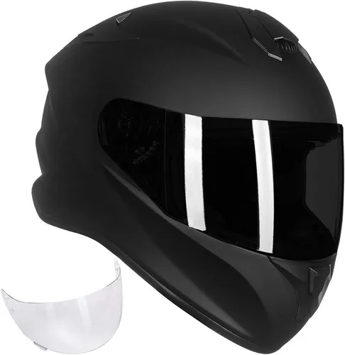 Miniatura 8 de ILM Casco de Motocicleta de Cara Completa para Calle con Rejillas de Ventilación Ampliadas, Visera de Repuesto Gratis para Hombres y Mujeres