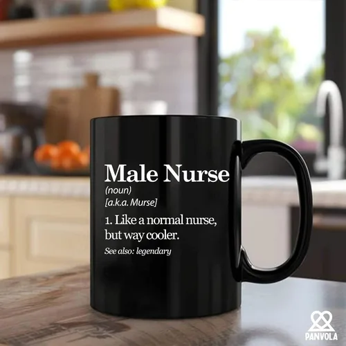 Miniatura 4 de Taza con definición de enfermera masculina Murse Like A Normal Nurse But Way Cooler Enfermera Regalos para novio, marido, hermano, papá, de novia