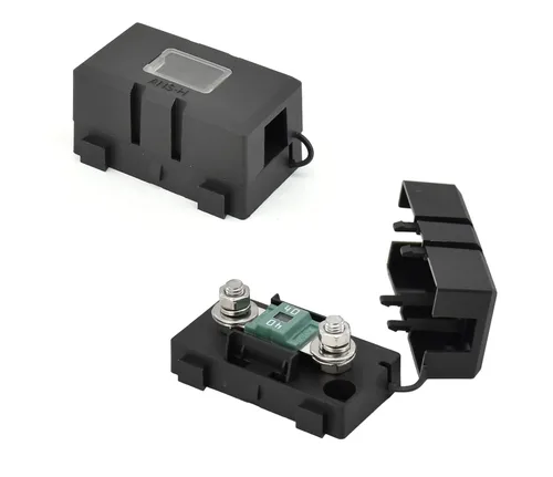 Miniatura 2 de Midi ANS-H Portafusibles de montaje en superficie con 2X fusibles de repuesto de 40A, terminales, tubos termorretráctiles, tornillos y llave