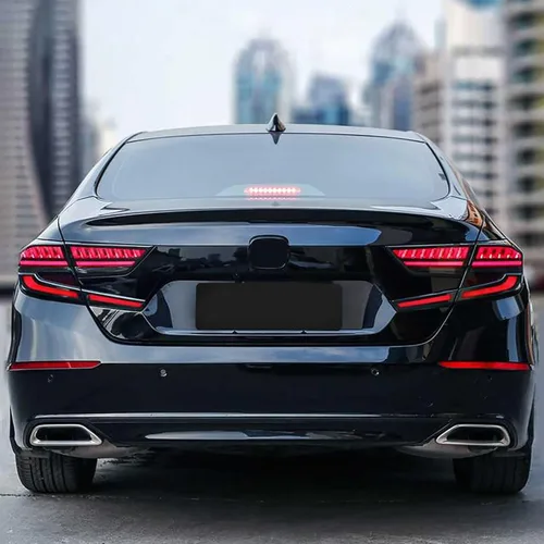 Miniatura 7 de VLAND Luces traseras LED compatibles con Honda Accord de 10ª generación 2018-2022 con escaneo dinámico de animación respiratoria DRL, con Humo