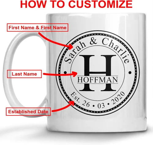 Miniatura 3 de Tazas personalizadas de regalo de boda de aniversario, regalos personalizados para el día de San Valentín, taza de café de cumpleaños, regalos