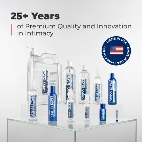 Miniatura 8 de Swiss Navy Lubricante a base de agua de alta calidad, 12 onzas, gel lubricante para hombres, mujeres y parejas, seguro para juguetes, fórmula que