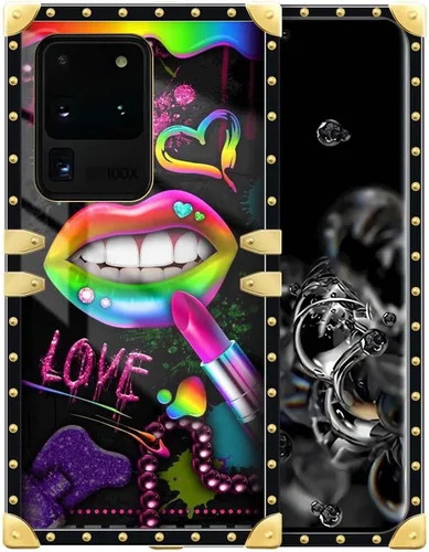 Miniatura 137 de Funda compatible con Samsung Galaxy Note 10 Plus, Lipstick Lips Note 10 Plus para niñas, TPU suave a prueba de golpes, protección rígida