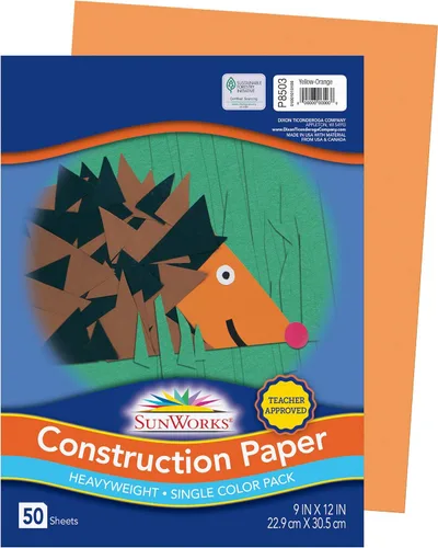 Miniatura 8 de Prang (Formerly SunWorks) Papel de construcción, blanco brillante, 9 x 12 pulgadas, 50 hojas