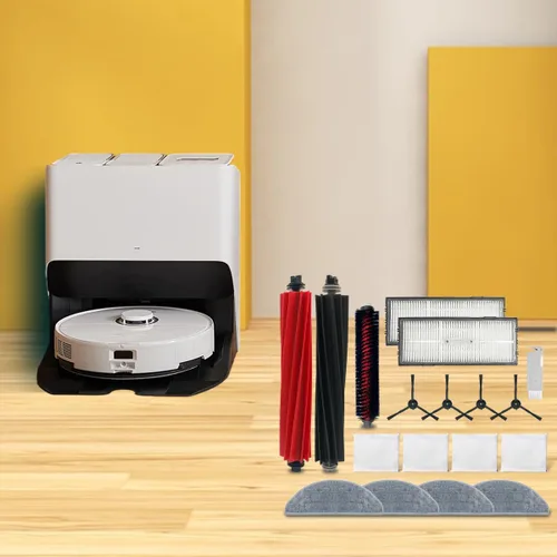 Miniatura 7 de Kit de accesorios para Xiaomi Roborock S8 Pro Ultra /S8 acoplamiento, 2 cepillos de rodillos, 1 cepillo de autolimpieza, 2 filtros Hepa, 4 cepillos