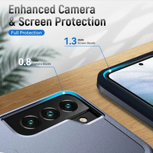 Miniatura 3 de Funda para Samsung Galaxy S22, amortiguador+duradera+funda a prueba de golpes para Galaxy S22, azul