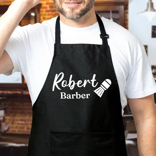 Miniatura 8 de Capa de peluquería personalizada, capas de corte de pelo personalizadas, delantal de peluquería de corte de pelo con bolsillos, cosas de peluquería