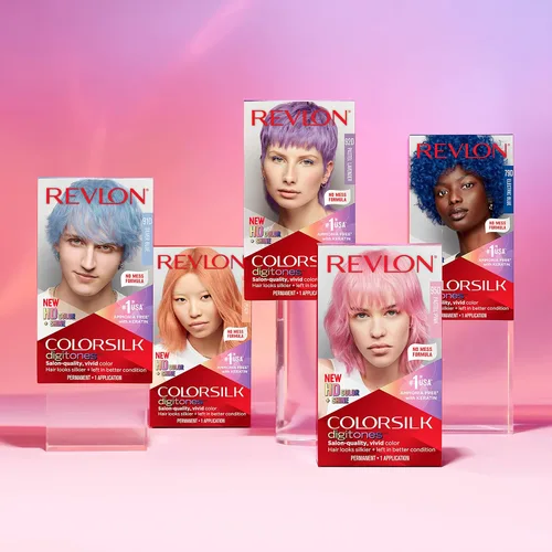 Miniatura 9 de Revlon ColorSilk Digitones - Tinte permanente para el cabello con queratina, azul plateado 91D, 1 unidad