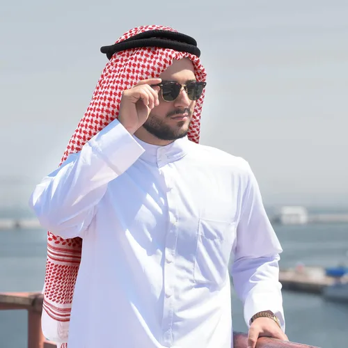 Miniatura 4 de Bufanda árabe Shemagh musulmana Keffiyeh para la cabeza, pañuelo árabe táctico del desierto con cuerda de Aqel, accesorios de disfraz de Halloween