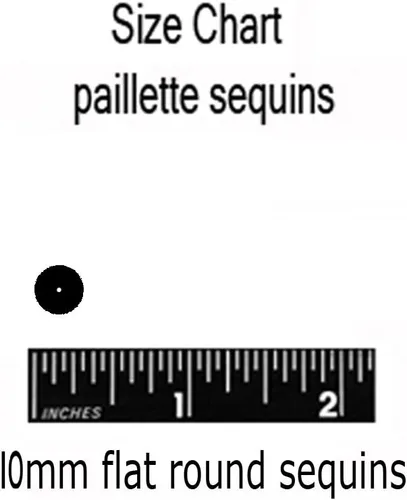Miniatura 2 de PAILLETAS DE LENTEJUELAS redondas planas de 0.394 in ~ VINO ROJO BURDEO METÁLICO ~ Lentejuelas sueltas para bordado, brida