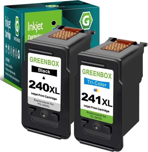 GREENBOX Cartucho de tinta negro PG-240 XL remanufacturado de alto rendimiento para Canon 240XL PG240 para impresora Pixma MG3600 MG3620 MG3220