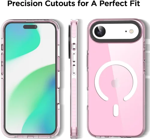 Miniatura 150 de AICase Funda protectora para iPhone 16 compatible con iPhone 16, delgada, ligera, transparente [no amarillenta] Diseño vibrante