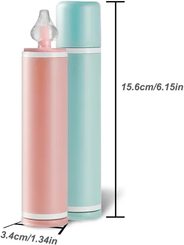 Miniatura 6 de Aspirador nasal para bebés y adultos, 2 unidades, limpiador de jeringas de nariz, limpiador nasal para todas las edades, aspirador nasal manual