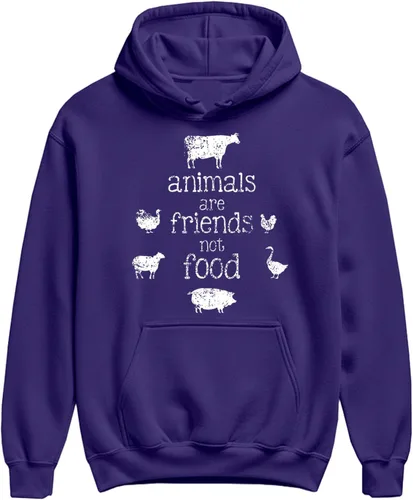 Miniatura 7 de The Goozler Vegan Hoodie Animals Friends Not Food Funny Plant Based Gift Vegetarian Cruelty Free Men Women