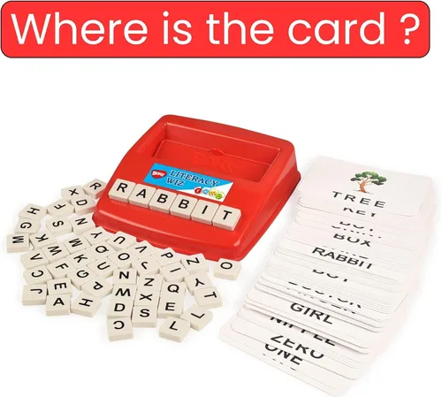 Miniatura 7 de BOHS Juego divertido de mago de alfabetización inglesa - Palabras de vista en mayúsculas - 60 tarjetas flash - Juguetes educativos para aprendizaje