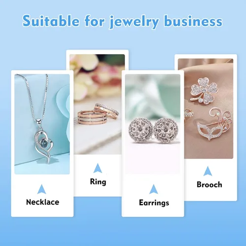 Miniatura 6 de AQUEENLY Cajas de regalo de joyería, paquete de 24 cajas de joyería de cartón a granel para collares, anillos, pulseras, aretes, cajas de joyería