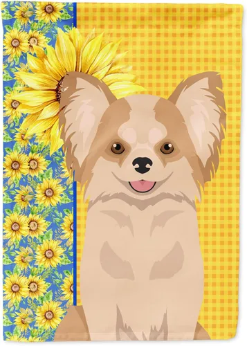 Miniatura 102 de Caroline's Treasures WDK5331CHF - Bandera de verano con diseño de girasoles rojos y blancos, manga grande, para porche, para colgar en la pared
