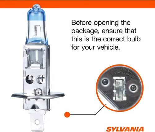 Miniatura 5 de SYLVANIA - H1 foco delantero SilverStar Ultra - Bombilla de luz de faro halógena de alto rendimiento, bombilla de repuesto de luz alta, luz baja