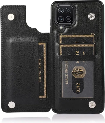 Miniatura 4 de Funda de teléfono para Samsung Galaxy A42 5G con protector de pantalla de vidrio templado, tarjetero con soporte para tarjetero, soporte para celda