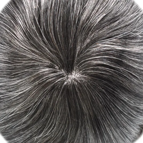 Miniatura 3 de Toupee para hombres Cabello humano real suave suizo encaje sistema de reemplazo de pelo para hombre Toupee sistema de pelo postizo para hombres