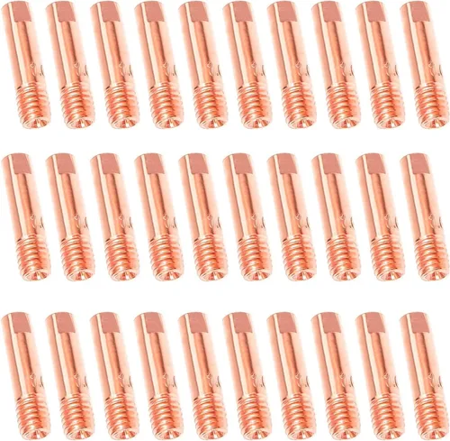 Miniatura 8 de FORTON Mig Kit de repuesto de accesorios para pistola de soldadura, 10 puntas de soldadura de 0.030 pulgadas + 2 boquillas de gas + 2 difusores