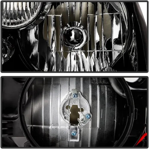 Miniatura 3 de ACANII - Faros delanteros de halogéno negro para Nissan Altima modelo de fábrica 2005-2006, lado del conductor y del pasajero