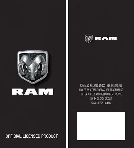 Miniatura 7 de JH DESIGN GROUP Chaqueta Dodge RAM para hombre, un abrigo de sarga clásico bordado