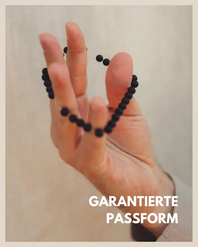 Miniatura 3 de GD GOOD.designs Pulsera con inicial para hombres y mujeres, cuentas de ónix negro de 0.236in con letra, joyería de relación para parejas, Ágata
