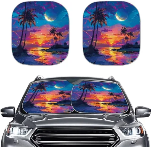 Miniatura 16 de Parasoles personalizados para parabrisas de automóvil, añade tu propia foto, juego de 2 parasoles para parabrisas de automóvil, ajuste universal
