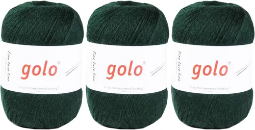 Miniatura 19 de golo Lana merino para tejer hilo de cachemira de 3 capas para ganchillo hilo de ganchillo Marrón