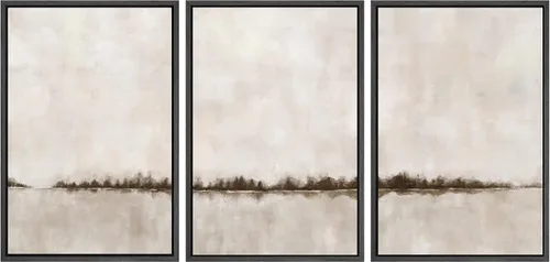 Miniatura 119 de SIGNWIN Lienzo enmarcado para pared, juego de arte tranquilo con reflejo de lago, acuarela, montaña y agua, ilustraciones modernas, arte abstracto