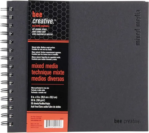 Miniatura 10 de Bee Paper - Cuaderno de Dibujo para Marcadores Creativos de 8" x 8