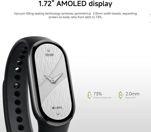 Miniatura 4 de XIAOMI Mi Smart Watch Band 10, 5ATM, impermeable, rastreador de pasos de fitness, reloj inteligente digital deportivo, correa de salud para hombres