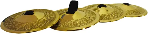 Miniatura 9 de Wevez® 2 pares de zills de dedo danza del vientre para mujer, talla única, dorado
