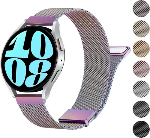 Meliya Correa de metal compatible con Samsung Galaxy Watch 6 - 1.575 pulgadas, 1.732 pulgadas, 1.772 pulgadas, 1.772 pulgadas, correa de repuesto de