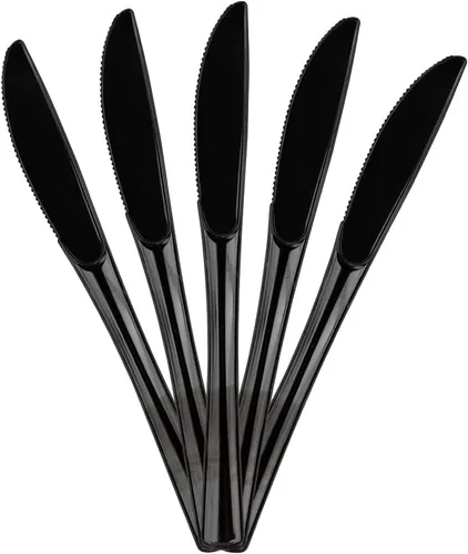 Miniatura 7 de JAM Paper Premium Utensils Party Pack - Cuchillos de plástico - Fucsia rosa intenso - 48 cuchillos desechables/paquete