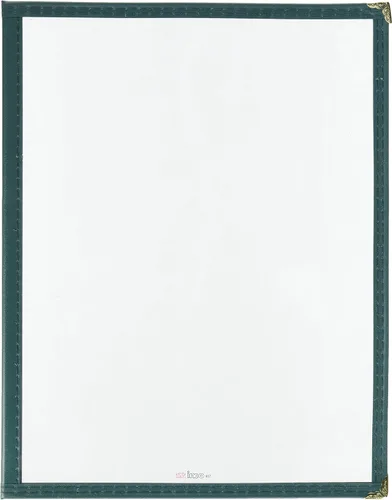 Miniatura 17 de Winco cubierta para menú, sencillo, 9.8 in x 12.4 in, negro