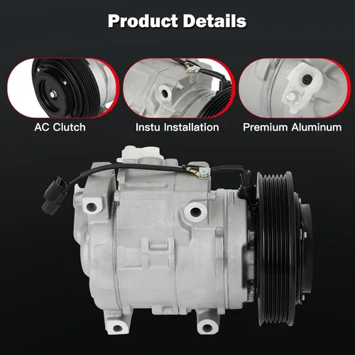 Miniatura 3 de cciyu Compresor de aire acondicionado apto para bomba de CA Acura RDX 3.5L 2013-2015