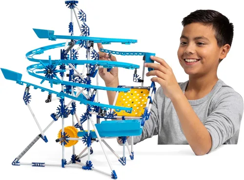 Miniatura 7 de K'NEX - Pista de Canicas con Motor, 504 Piezas, Construcción STEM, Set de Construcción para Niños, Edades 8+