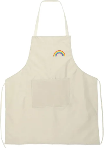 Miniatura 14 de HARFINGTON Delantal de cocina unisex para restaurante no ajustable, lavable, con 2 bolsillos
