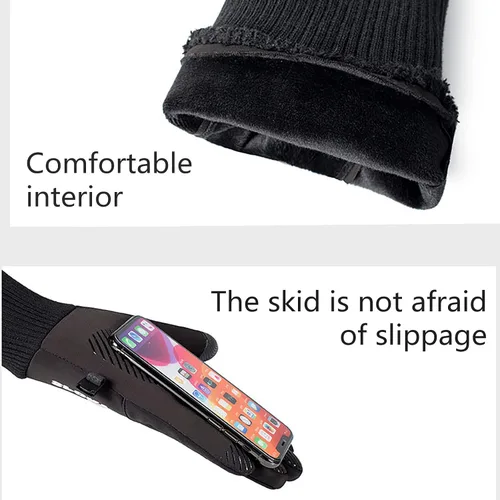 Miniatura 5 de Guantes de esquí y nieve Guantes de snowboard de invierno para hombres y mujeres para clima frío, dedos táctiles, guantes de esquí de nieve