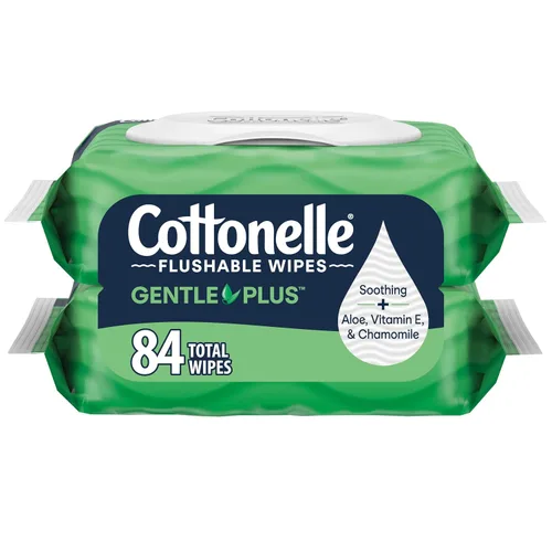 Cottonelle FreshCare - Recambio de paños de limpieza desmontables de 168 unidades (paquete de 8), 10036000489856, 1
