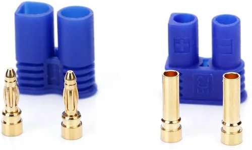 Miniatura 3 de 10 pares EC2 conector macho hembra RC 2MM Lipo conector de batería oro Bullet Plug
