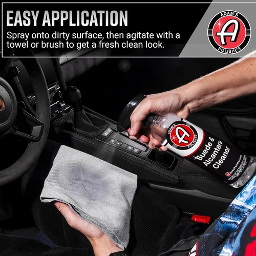 Miniatura 5 de Limpiador de Gamuza Adam's (16 oz) - Limpiador Profesional Automotriz de Micro-Gamuza Para Interiores de Automóviles, Tapicería, Zapatos, Ropa