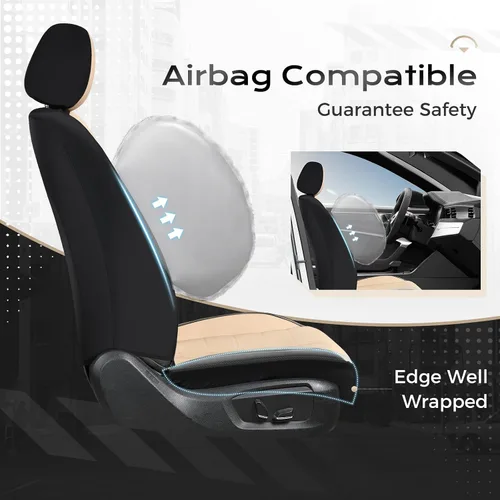 Miniatura 4 de Coverado Funda de asiento de automóvil, funda de asiento delantero de automóvil, malla de aire 3D, protectores de asiento transpirables, diseño